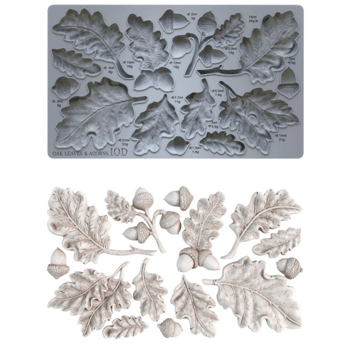 Oak Leaves and Acorns 6x10 IOD Mould